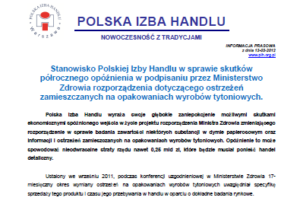 Czy handel zapłaci za opóźnienia w pracy Ministerstwa Zdrowia?