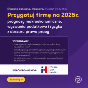 Przygotuj firmę na 2025 rok. Zapraszamy na bezpłatne śniadanie biznesowe